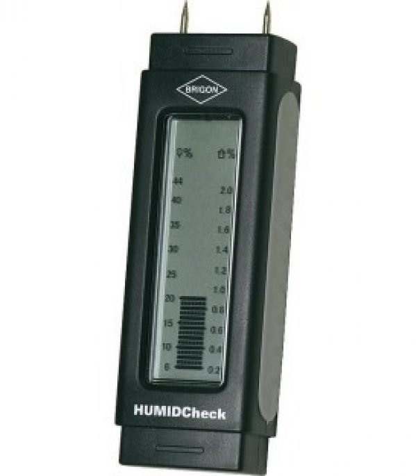 Appareil de mesure d’humidite pour humidite de construction et de bois Clip, piles et pochette inclus