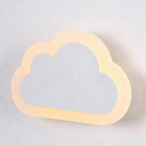 Applique murale moderne à LED sous forme de nuage pour éclairage d’ambiance 16 cm de hauteur