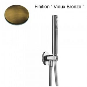 APPLIQUE PRISE D’EAU DOUCHETTE FLEXIBLE VIEUX BRONZE – CRISTINA ONDYNA PD47592