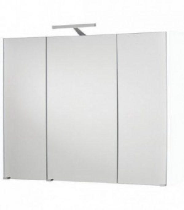 Armoire a glace avec éclairage anthracite mat, 3 portes 950x750x188 mm