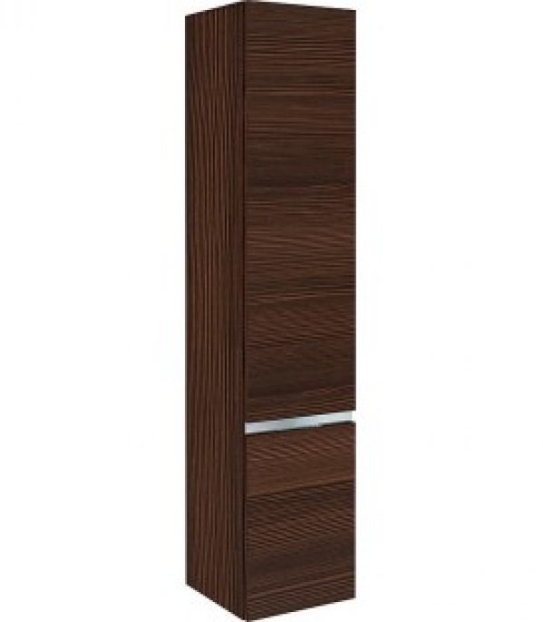 armoire haute MBH 2 portes melèze marron, butée à gauche 350x1655x370mm