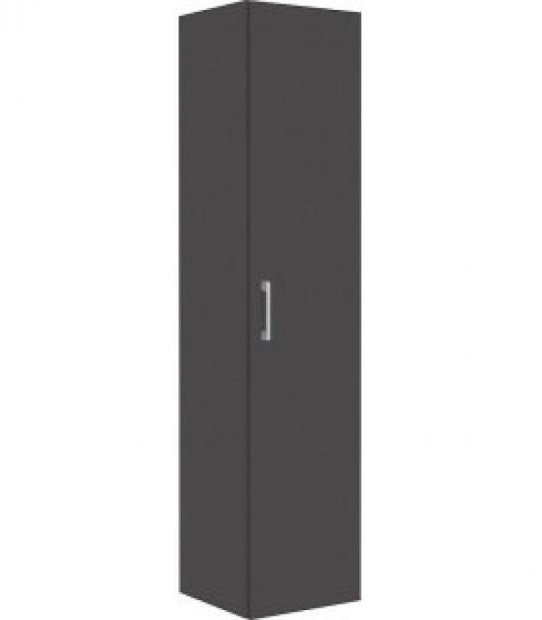 Armoire haute serie MAA 1 porte anthracite mat, butée à droite 350x1585x370mm