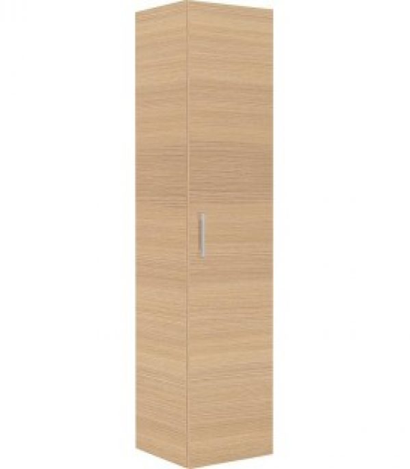 Armoire haute serie MAA 1 porte chene claire ouverture gauche lxHxP 350x1585x370 mm
