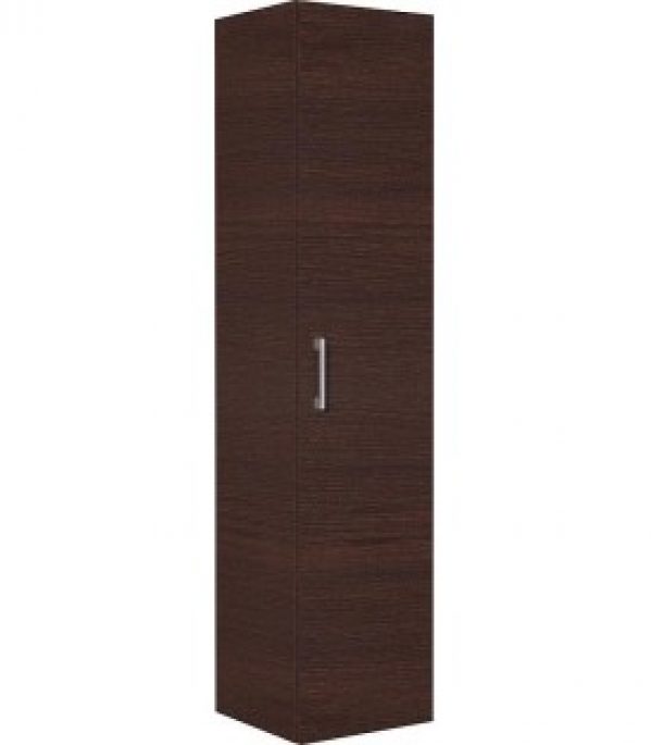 Armoire haute Serie MAA 1 porte chene foncé ouverture gauche lxHxP 350x1585x370 mm