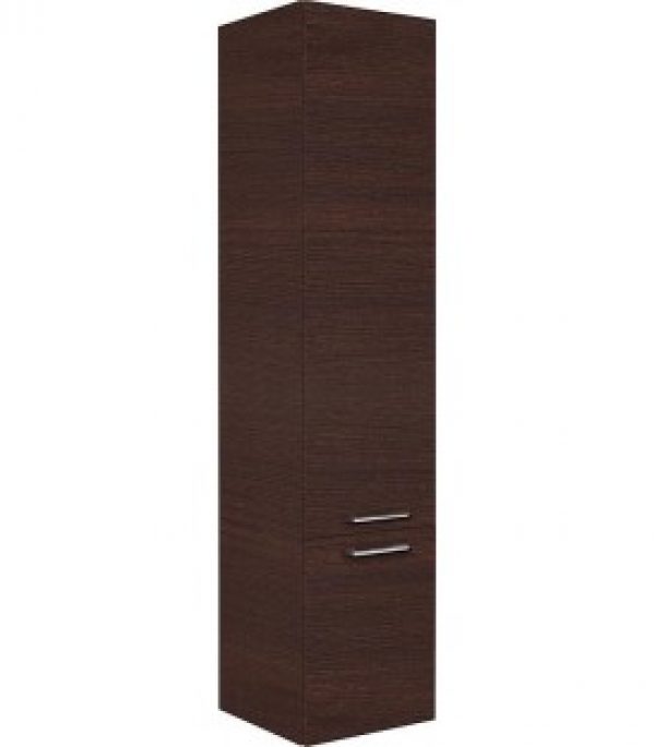 Armoire haute Serie MAA 2 portes chene foncé ouverture gauche lxHxP 350x1585x370 mm
