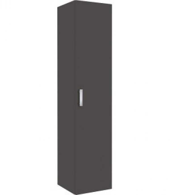 Armoire haute serie MAB, 1porte anthracite mat. butée à droite 350x1585x370mm