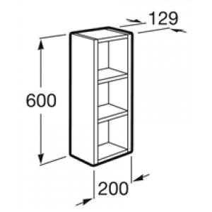 Armoire-étagère bois wengé Luna Roca