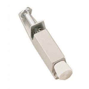 Arrêt de porte en acier – couleur argent – charge 25 kg – 130 mm