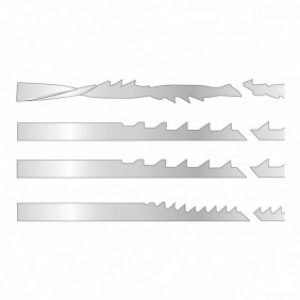 Assortiment 12 lames de scie à chantournée à bouts lisses 127 mm SAC