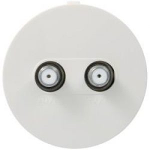 ateha Prise TV double F assoc. HAGER WJA258