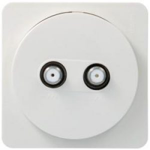 ateha Prise TV double F compl HAGER WJC258