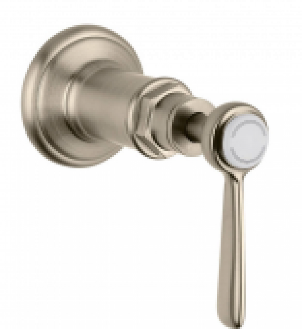 AXOR Montreux – Façade robinet d’arrêt encastré sans inverseur manuel nickel brossé