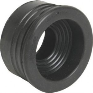 Bague filetée en élastomère pour coude pvc