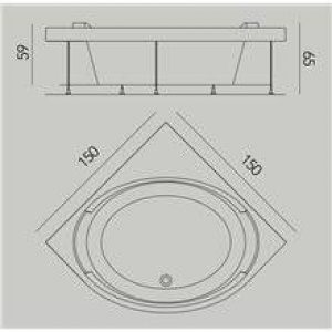 Baignoire Bravatta sans tabliers b10