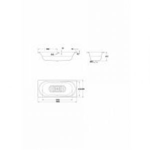 Baignoire Gala Opera rectangulaire