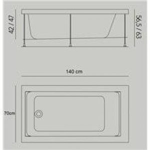 Baignoire Jazz S sans tabliers b10