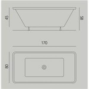 Baignoire Kube avec tabliers b10