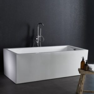 Baignoire îlot blanche rectangulaire