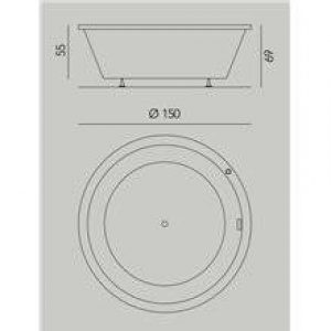 Baignoire Toba encastrée avec tabliers b10