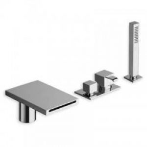 BAIN DOUCHE QUADRI SUR GORGE MITIGEUR COMPLET CHROME – CRISTINA ONDYNA QM18051