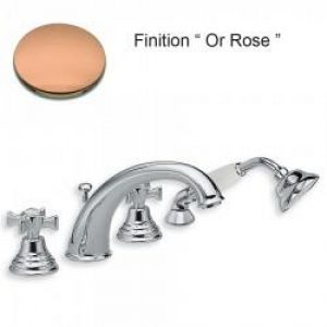 BAIN/DOUCHE CHAMBORD 4 TROUS SUR GORGE OR ROSE – CRISTINA ONDYNA CH10446