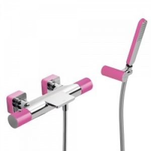 Bain‑douche thermostatique Avec cascade. Douchette à main anticalcaire avec support orientable et…