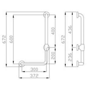 Barre 90º droite Urban People Mediclinics