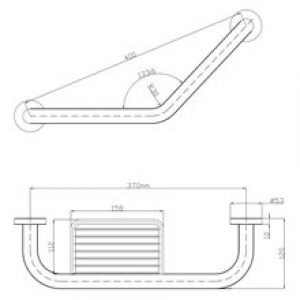 Barre d’appui avec porte-savon Medicrom…