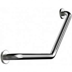 Barre d’appui – coudée à 135° – inox 304 – pour WC et douche – Care
