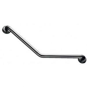 Barre d’appui – coudée 135° – Inox chromé – diamètre 32mm