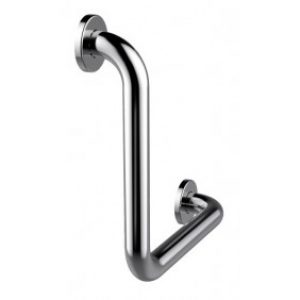 Barre d’appui coudée – 90° – Inox – 400x400mm -Care