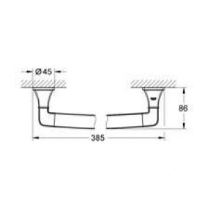 Barre d’appui Grohe Grandera Or