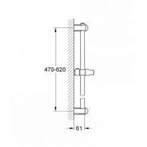 Barre de douche 60 cm Grohe Euphoria