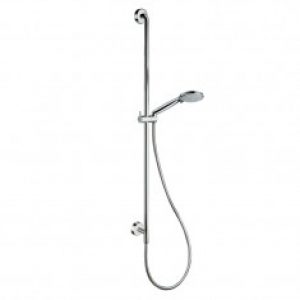 Barre de douche avec prise d’eau TRIVERDE avec douchette Chromé – Cristina Ondyna PD17851