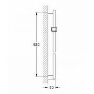 Barre de douche de 90 cm Grohe Euphoria Cube