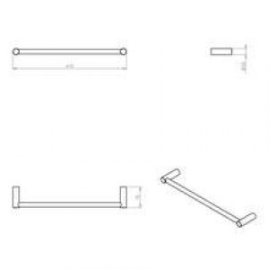 Barre porte-serviettes minimalisme COSMIC