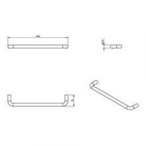 Barre porte-serviettes white COSMIC