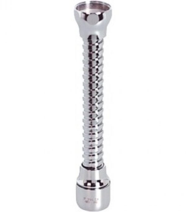 Bec allonge avec jet doux fil fem M22X1 metal chrome