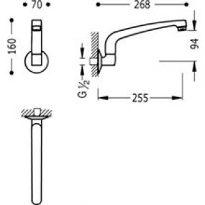 Bec courbé pivotant cuisine TRES Sélection