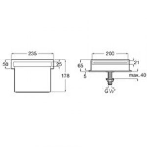 Bec de baignoire de rebord Flowdream Roca