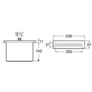 Bec de baignoire mural Flowdream Roca