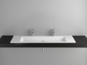 BETTE BetteAqua – Lavabo à encastrer par le dessus 1400×495 blanc avec BetteGlasur Plus