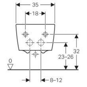 Bidet suspendu Geberit iCon Square