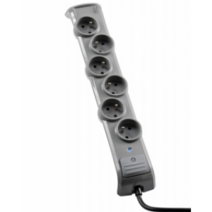 Bloc 6 multiprises parafoudre