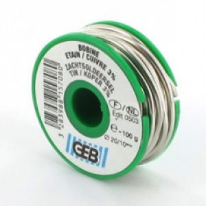 Bobine Fil Soudure Etain/3% cuivre Ø2mm – 100g
