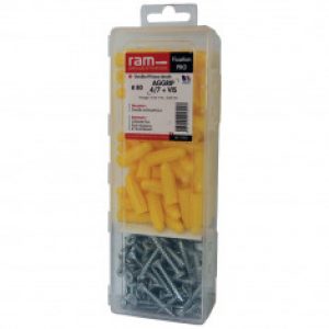 Boite de 80 Chevilles AGGRIP 4/7 + Vis 5x35mm