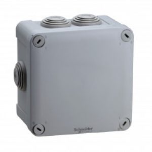 Boite de dérivation Mureva Box IP55 + embouts + bornier 105x105x55 – ENN05205