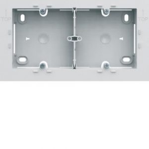 Boite saillie double pure – APPAREILLAGE MURAL GALLERY HAGER WXA682B