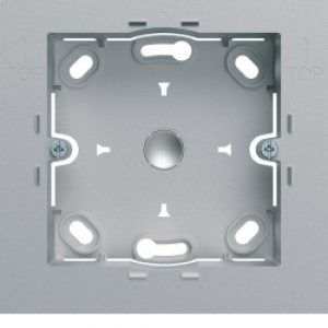 Boite saillie simple titane – APPAREILLAGE MURAL GALLERY HAGER WXA681T