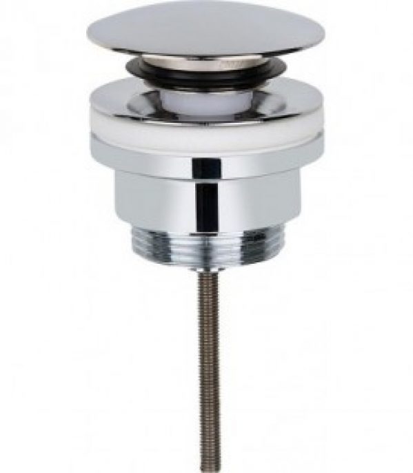 bonde a cliquer plaque chromé 63 mm, L 0-85mm sans trop plein